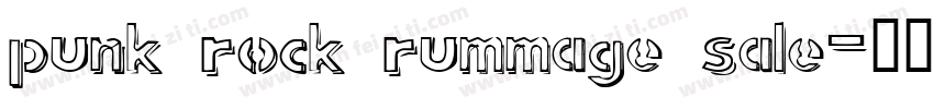 punk rock rummage sale字体转换